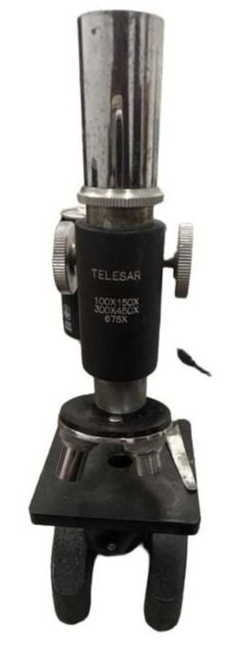 Telesar Student Microscope With Wooden Storage Box
